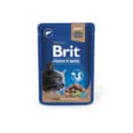 Вологий корм для стерилізованих котів Brit Premium з лівером, 100г