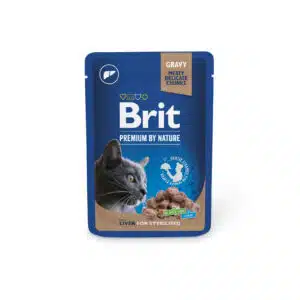 Вологий корм Brit Premium з печінкою для стерилізованих котів, 100 г