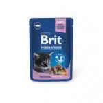 Вологий корм Brit Premium для котів з білою рибою