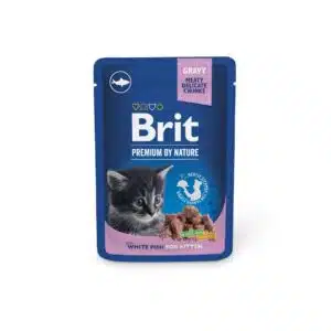 Вологий корм Brit Premium з білою рибою для кошенят, 100 г