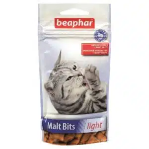 Ласощі Malt Bits Light низькокалорійні подушечки з мальт-пастою для котів, 35 г