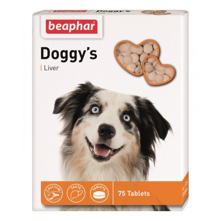Ласощі Doggy's + Liver вітамінізовані зі смаком печінки для собак, 75 шт