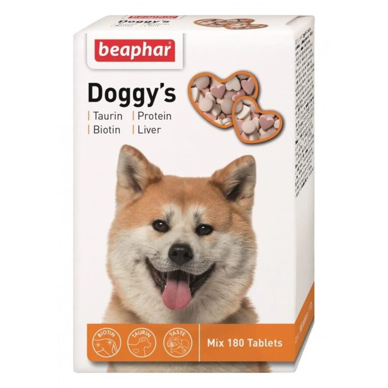 Ласощі Doggy's Mix вітамінізовані з таурином, біотином, печінкою для собак, 180 шт