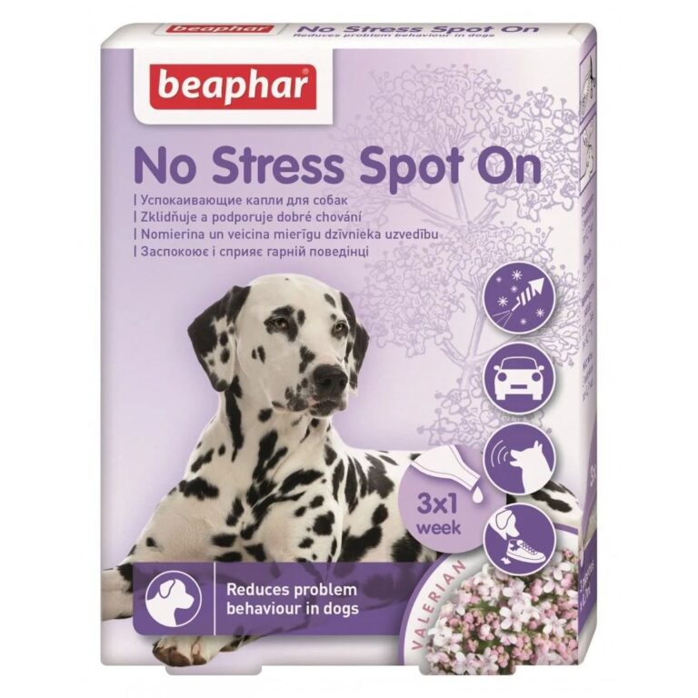 Краплі Beaphar No Stress Spot On від стресу для собак, 3 піпетки