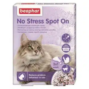 Beaphar No Stress Spot On краплі від стресу для котів, 3 піпетки
