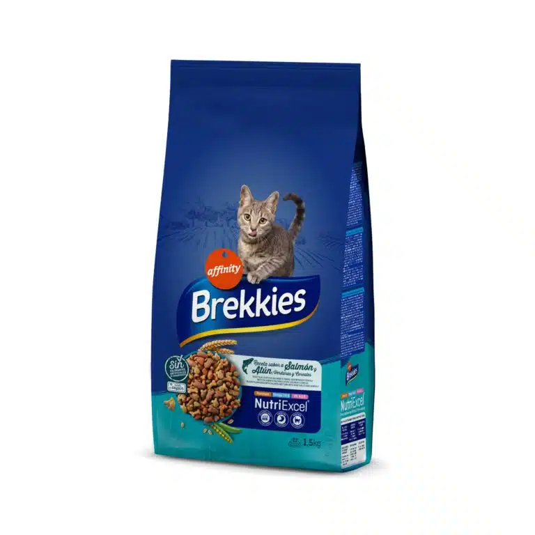 Сухий корм Brekkies Cat Salmon and Tuna з лососем і тунцем для котів