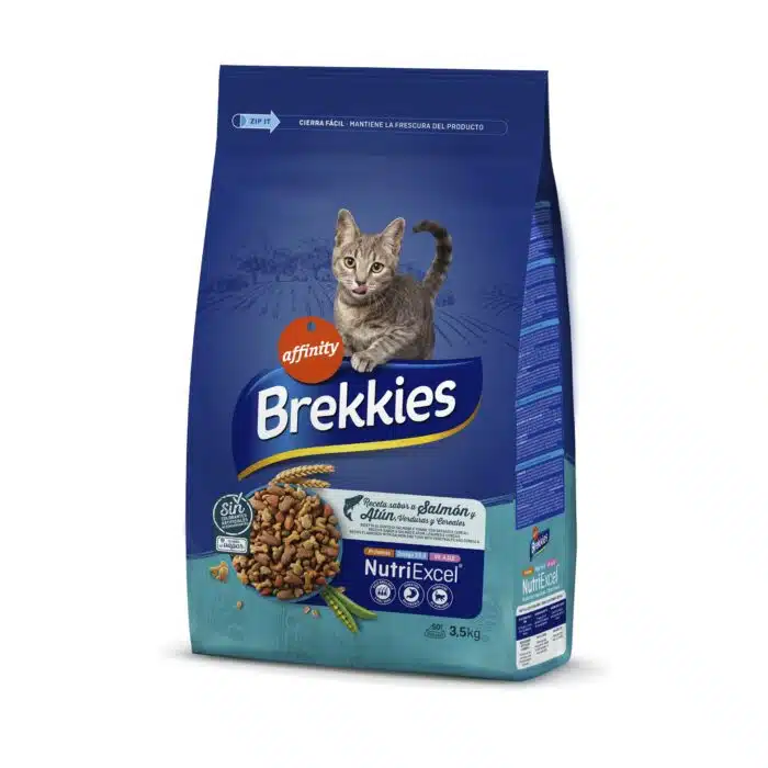 Корм для котів Brekkies Cat Salmon and Tuna з лососем і тунцем
