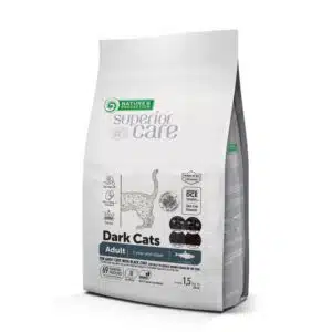 Сухий корм для дорослих котів Nature's Protection Superior Care Dark Cats беззерновий з оселедцем