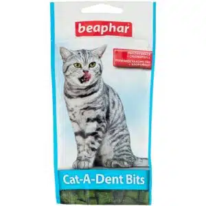 Ласощі Beaphar Cat-A-Dent Bits для чищення зубів для котів, 35 г