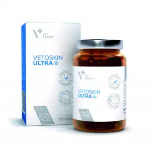 Вітаміни VetExpert VetoSkin Ultra для шкіри та шерсті котів і собак, 60 капс