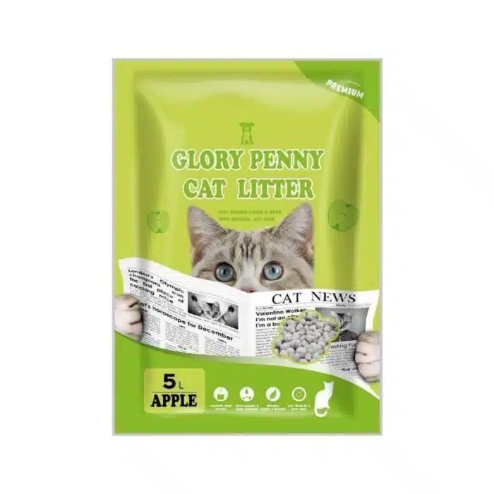 Бентонітовий наповнювач GLORY PENNY з ароматом яблука, 5 L