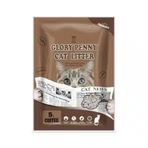 Наповнювач Glory Penny бентонітовий з ароматом кави для котів, 5 л