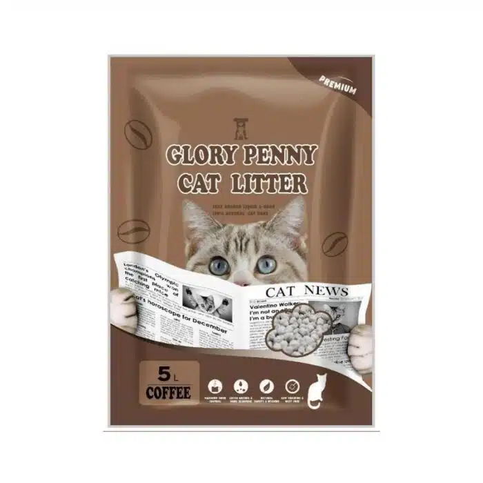 Бентонітовий наповнювач GLORY PENNY з ароматом кави, 5 L