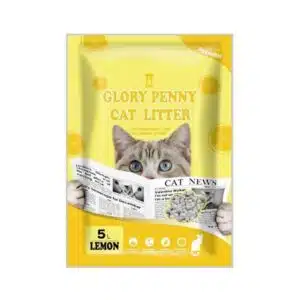Наповнювач бентонітовий Glory Penny з ароматом лимону для котів, 5 л