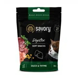 М'які ласощі Savory Sterilized з ягням і чорницею для стерилізованих котів, 50 г