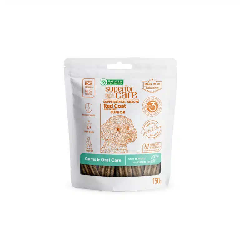 Ласощі Nature's Protection Superior Care Gums беззернові з комахами для юніорів, 150 г