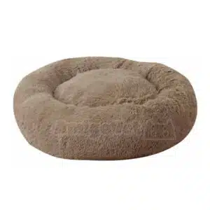 Лежак-гніздо AnimAll Wendy XL коричневий для собак до 15 кг, 78x78x16 см