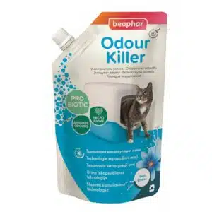 Ліквідатор запаху Beaphar Odour Killer for Cats біологічний для котячих туалетів, 400 г