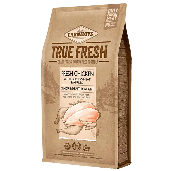 Корм для собак похилого віку Carnilove True Fresh Senior & Healthy Weight з куркою