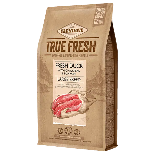 Корм для собак великих порід Carnilove True Fresh Large Breed з качкою
