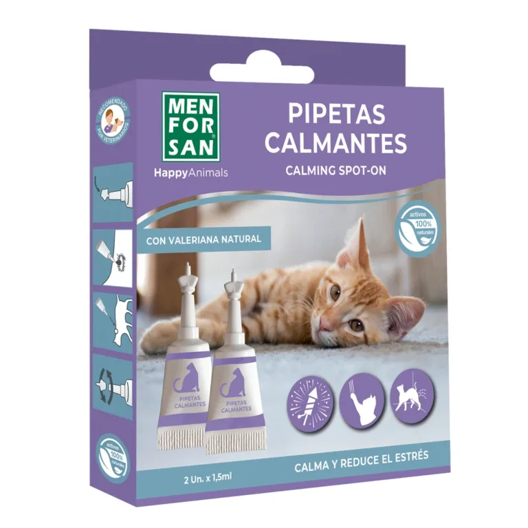 MENFORSAN Calming Spot-On антистрес краплі для котів, 2 піпетки