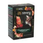 Вологий корм для дорослих котів Savory з ягням і буряком у соусі, 3+1