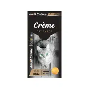 Кремові ласощі AnimAll Crème з куркою і тунцем для котів, 6×15 г