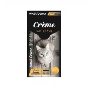 Кремові ласощі AnimAll Crème з куркою і макреллю для котів, 6х15 г
