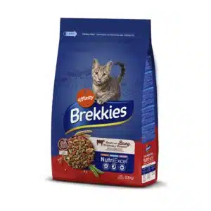 Сухий корм Brekkies Cat Beef з яловичиною для котів