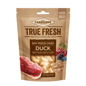 Ласощі True Fresh ліофілізовані з качкою для собак, 40 г