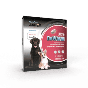 AnimAll DeWorm Ultra від глистів для собак, 2 таб