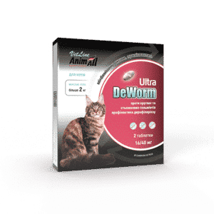 AnimAll DeWorm Ultra від глистів для котів, 2 таб