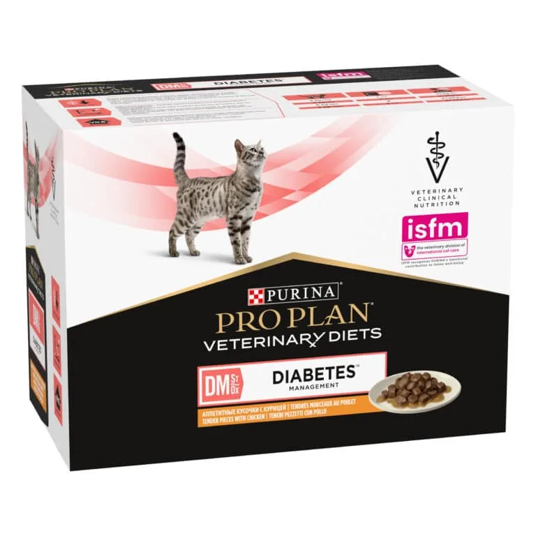 Pro Plan Veterinary Diets DM ST/OX Diabetes Managment з куркою для котів, 85 г