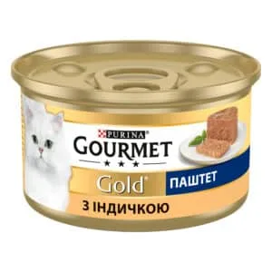 Вологий корм Gourmet Gold з індичкою для дорослих котів, 85 г