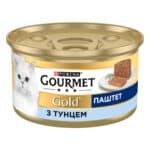 Вологий корм GOURMET Gold для дорослих котів паштет з тунцем 85 г
