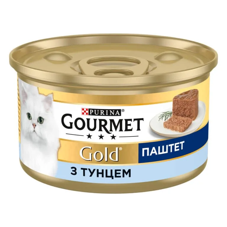 Вологий корм Gourmet Gold з тунцем для дорослих котів, 85 г