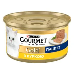 Вологий корм Gourmet Gold паштет з куркою для дорослих котів, 85 г
