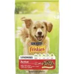 Сухий корм Friskies Active з яловичиною для дорослих собак