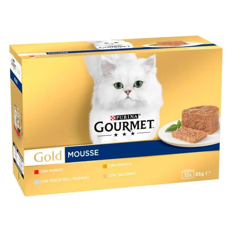 Вологий корм Gourmet Gold набір паштетів для дорослих котів, 12х85 г