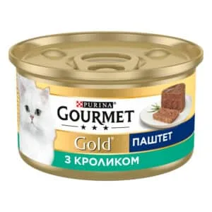 Вологий корм Gourmet Gold паштет з кроликом для дорослих котів, 85 г