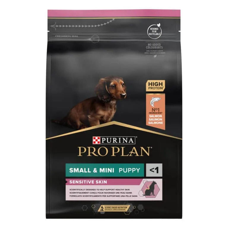 Сухий корм Pro Plan Small&Mini Puppy Sensitive Skin з лососем для цуценят, 3 кг