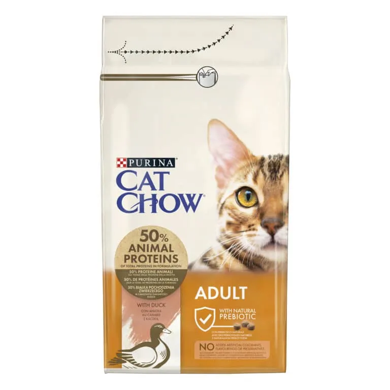 Сухий корм Cat Chow Adult з качкою для дорослих котів