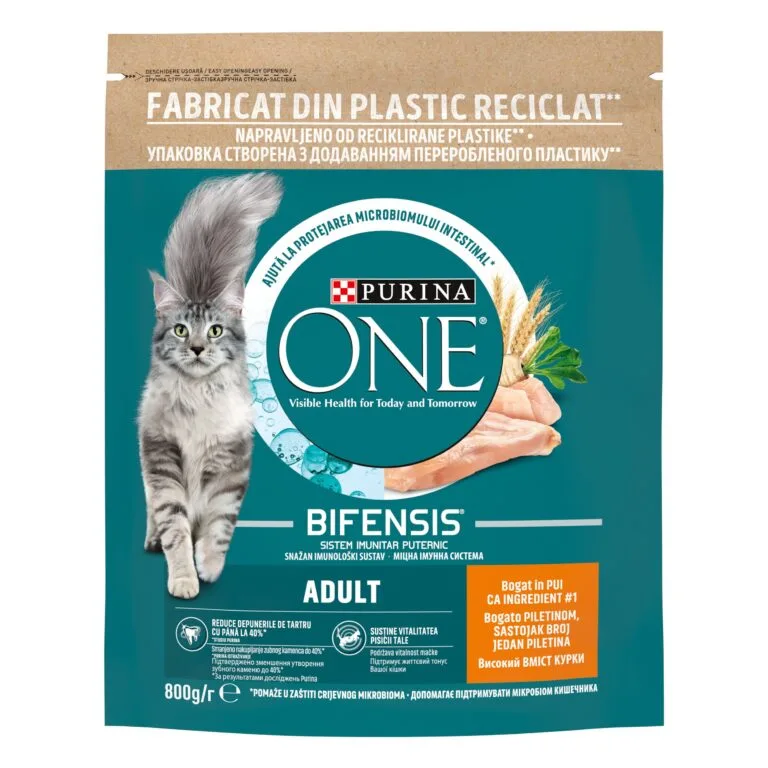 Сухий корм Purina ONE Adult Bifensis з куркою для дорослих котів