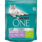 Сухий корм PURINA ONE Sensitive для дорослих котів із чутливою системою травлення комплекс Bifensis з індичкою 800 г