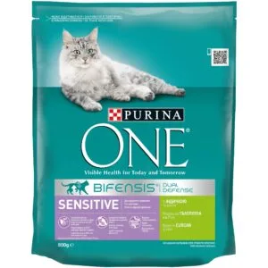 Сухий корм Purina ONE Sensitive Bifensis з індичкою для котів, 800 г