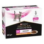 Вологий дієтичний корм PRO PLAN VETERINARY DIETS UR ST/OX Urinary для дорослих котів для розчинення та зниження утворення струвітних каменів з куркою 10х85 г