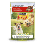 Вологий корм FRISKIES Adult для дорослих собак шматочки у підливці з яловичиною та картоплею 100 г