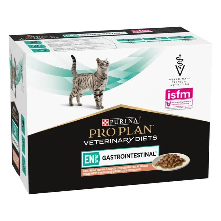 Pro Plan Veterinary Diets EN Gastrointestinal з лососем для котів, 10х85 г