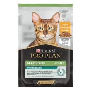 Вологий корм для стерилізованих котів Pro Plan Sterilised з куркою, 85 г
