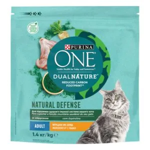 Сухий корм Purina ONE Adult Dual Nature Spirulina з куркою для котів